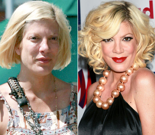 Tori spelling makeup